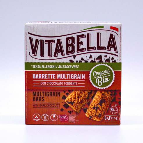 Vitabella Barrette Multigrain con Cioccolato Fondente, 129g