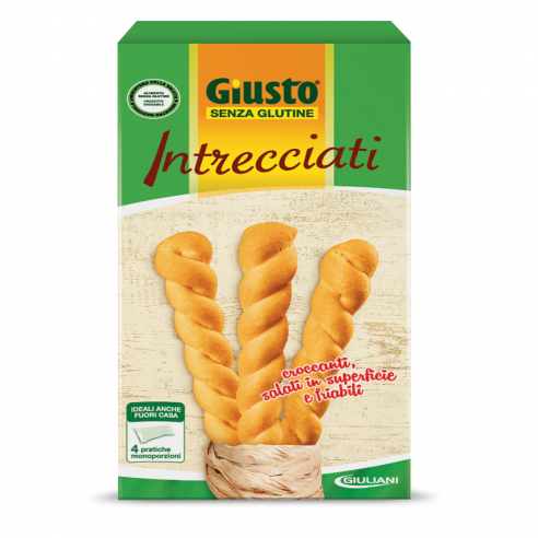 GIUSTO GIULIANI Braided Breadsticks 180g Gluten Free