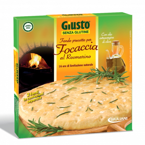 GIUSTO GIULIANI Fondi Focaccia with Rosemary 280g Gluten Free