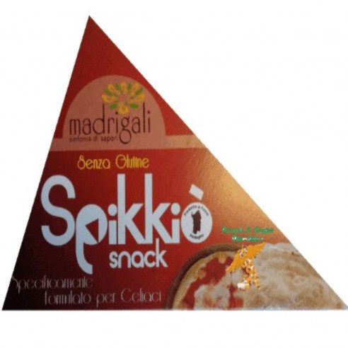 Madrigali Spikkio Snack aromatisiert Pizza, 70g Glutenfrei