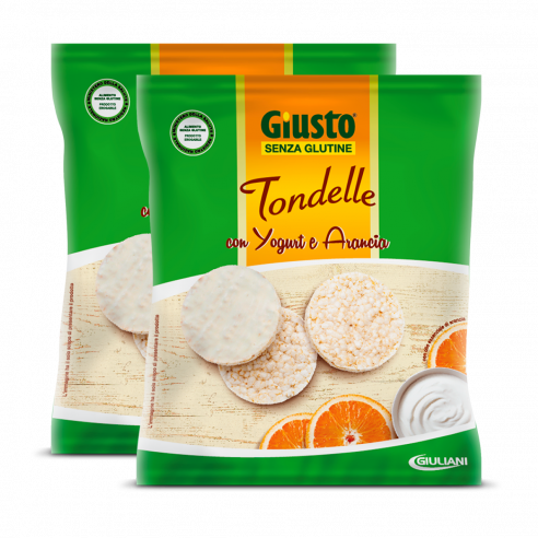 GIUSTO GIULIANI Tondelle with Yogurt and Orange 60g Gluten Free
