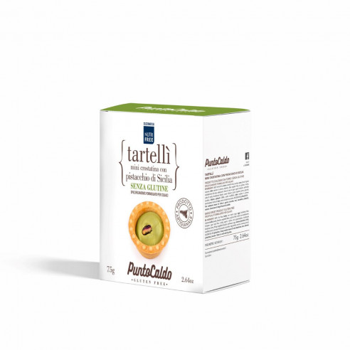 NutriFree PuntoCaldo Tartellì con Pistacchio 75g Senza Glutine