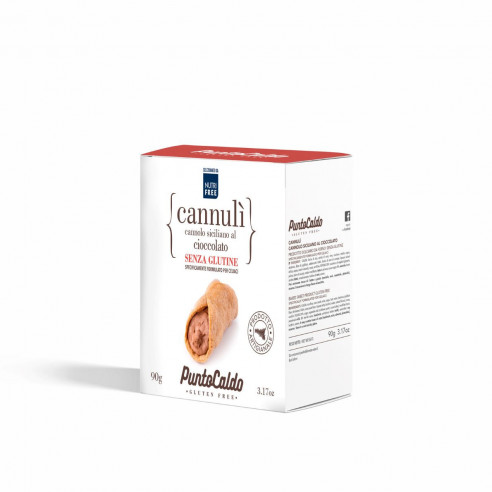 NutriFree PuntoCaldo Cannulì al Cioccolato 90g Senza Glutine