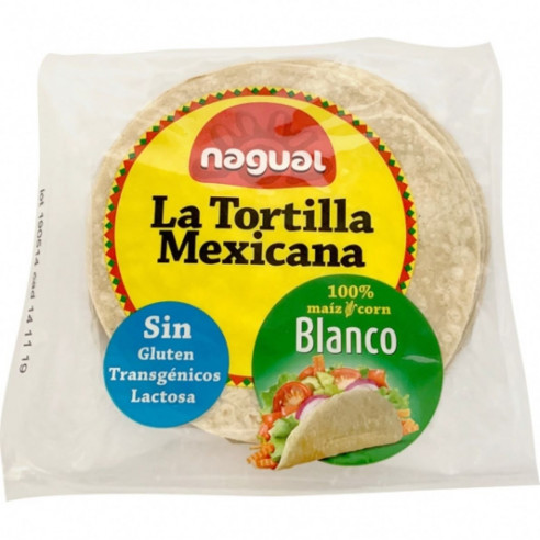 Nagual La Tortilla Mexicana Bianca, 200g (8x25g) Glutenfrei
