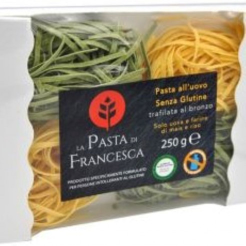 La Pasta di Francesca Ei Fettuccine Stroh und Heu, 250g