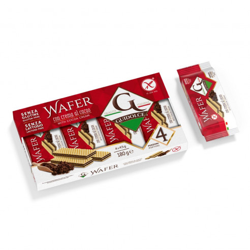Guidolce Wafer with Cocoa Cream, 180g (4x45g) Gluten Free