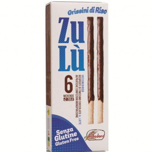 Valledoro Zulu' Riso e Cioccolato al Latte, 140g Senza Glutine