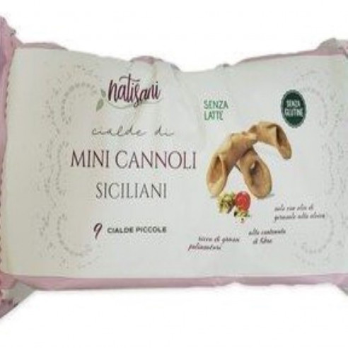 Natisani Mini Cannoli Siciliani, 120g (9x13g) Senza Glutine