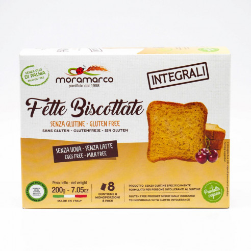 Moramarco Fette Biscottate Integrali, 200g Senza Glutine