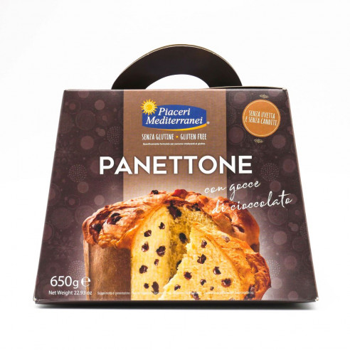 PIACERI MEDITERRANEI Panettone with Chocolate Chips 650g Gluten