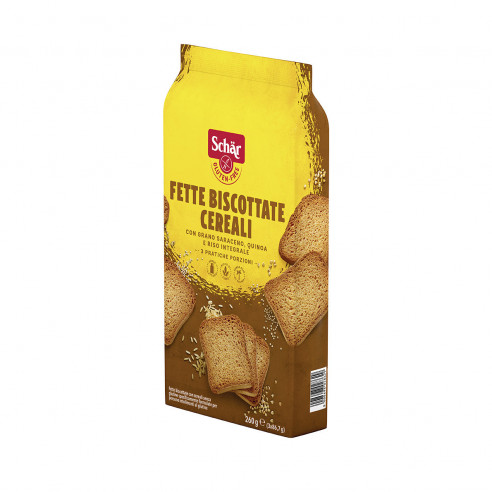 Schar Fette Biscottate Cereali, 260g (3x86,7g) Senza Glutine