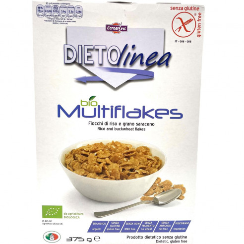 Cerealvit Bio Multiflakes con Grano Saraceno 375g Senza Glutine