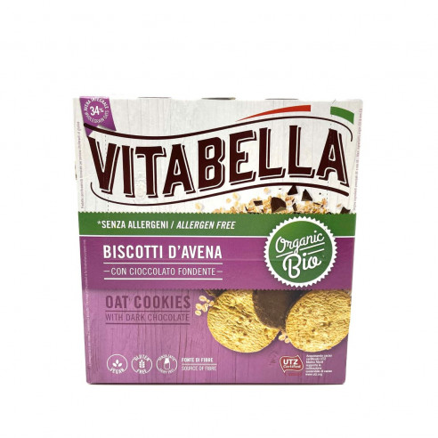 Vitabella Oat Cookies with Dark Chocolate 192g Without