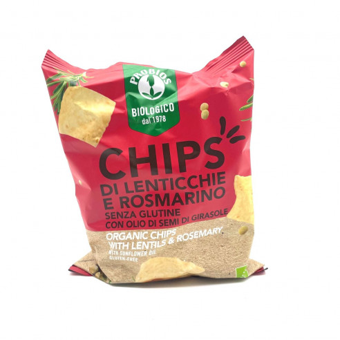 Probios Chips Lentils and Rosemary 40g Gluten Free