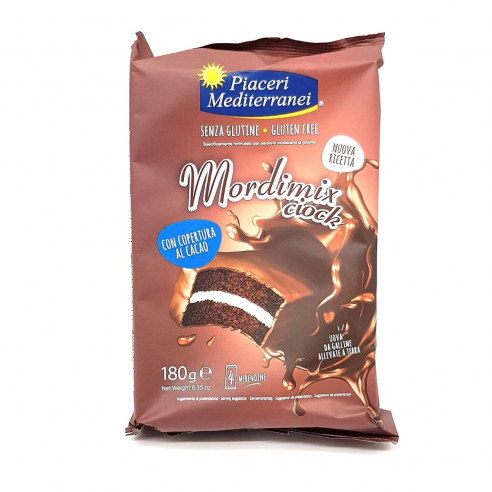 PIACERI MEDITERRANEI Mordimix Cacao 180g(4x45g) Senza Glutine