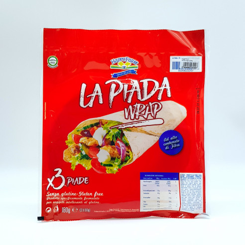 Happy Farm La Piada Wrap Gluten Free 3x60 g Gluten Free