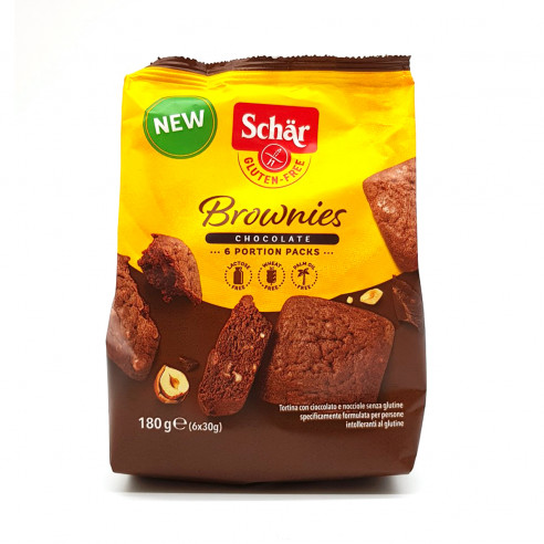 Schar Brownies Chocolate Cake Gluten Free 6x30g Without