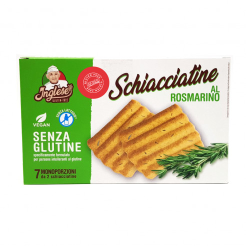 Inglese Schiacciatine with Rosemary Gluten Free 125g Without