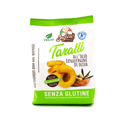 Inglese Taralli mit nativem Olivenöl extra glutenfrei 180g