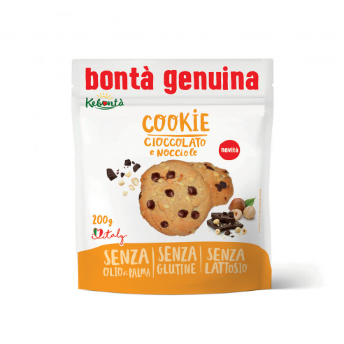 Kebontà Cookie Chocolate and Hazelnuts Gluten Free 200g Without