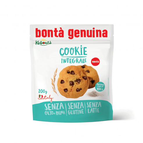 Kebontà Cookie Integrale Senza Glutine 200g Senza Glutine