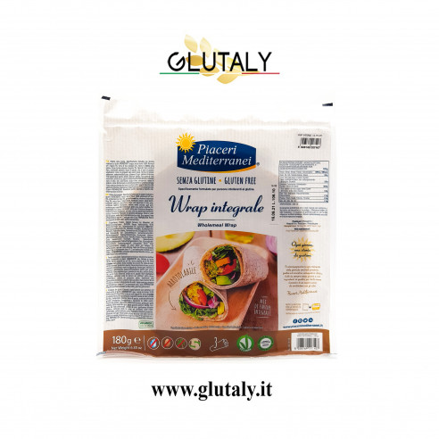 Piaceri Mediterranei Integral Wrap Gluten Free 180g Without