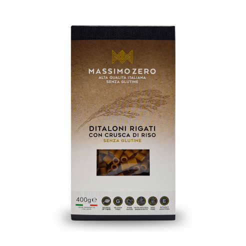 Massimo Zero Striped Ditaloni with rice bran Gluten Free