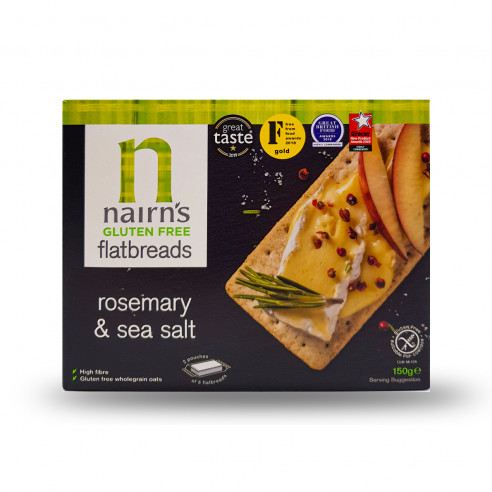 Nairn's Cracker mit Rosmarin und Meersalz glutenfrei 150g