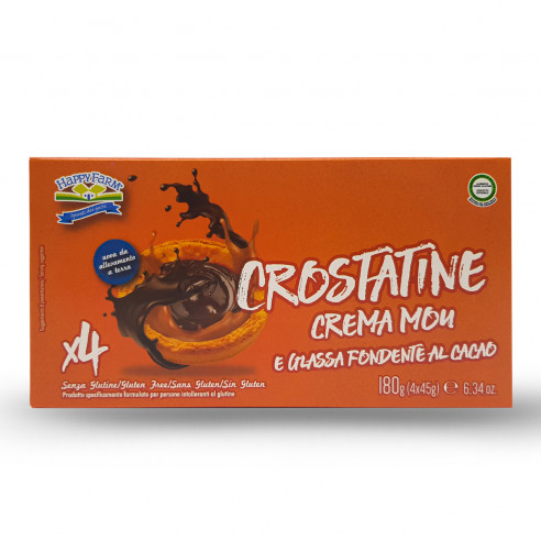 Happy Farm Crostatine Crema Mou e Glassa Fondente al Cacao