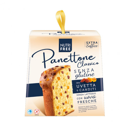 NutriFree Panettone with Raisins and Candied Fruit 600g Gluten Free