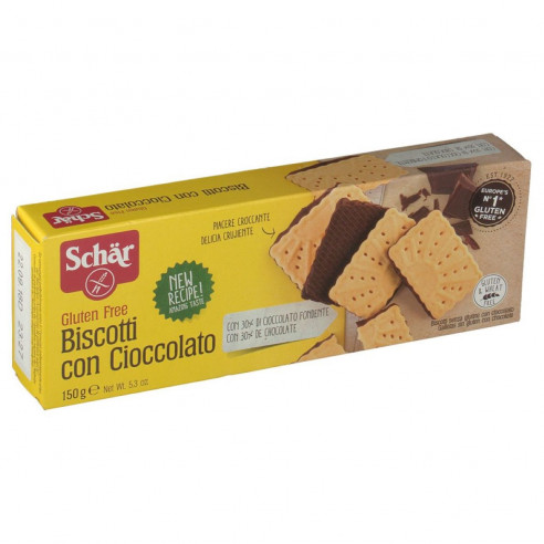 Schar Biscotti con Cioccolato, 150g Senza Glutine