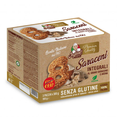 INGLESE Saraceni Integrali Box Offerta 3x300gr Senza Glutine