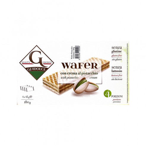 GUIDOLCE Wafer with Pistachio Cream portioned 4x45g - 180g