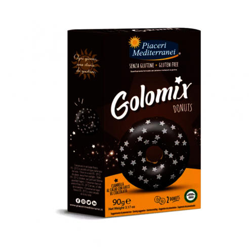 PIACERI MEDITERRANEI Golomix Donuts 90g Senza Glutine