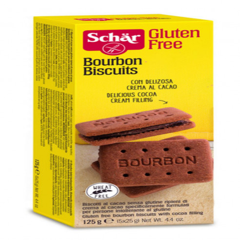Schar Bourbon Biscuits, 125g (5x25g) Gluten Free