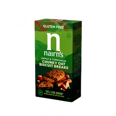 NAIRN'S Biscotti con Avena, Mela e Cannella 160g Senza Glutine