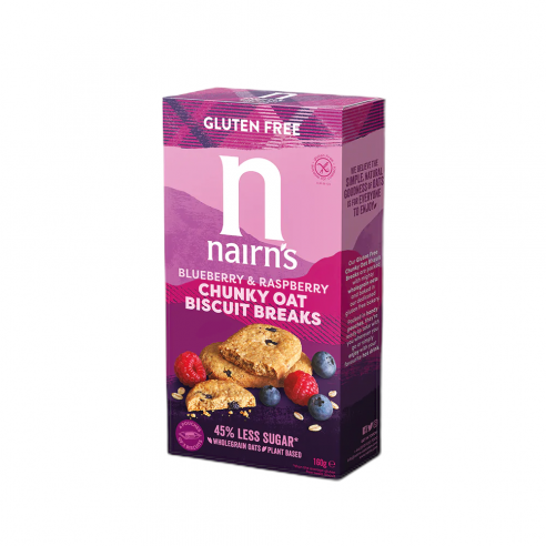 NAIRN'S Cookies mit Hafer, Heidelbeeren und Himbeeren 160 g