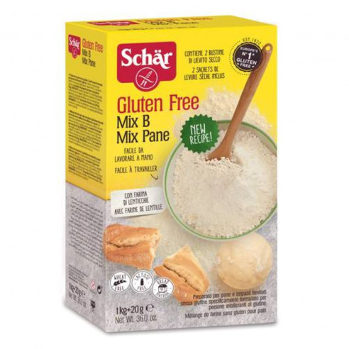 Schar Farina Mix B Mix Pane, 1,02Kg Senza Glutine