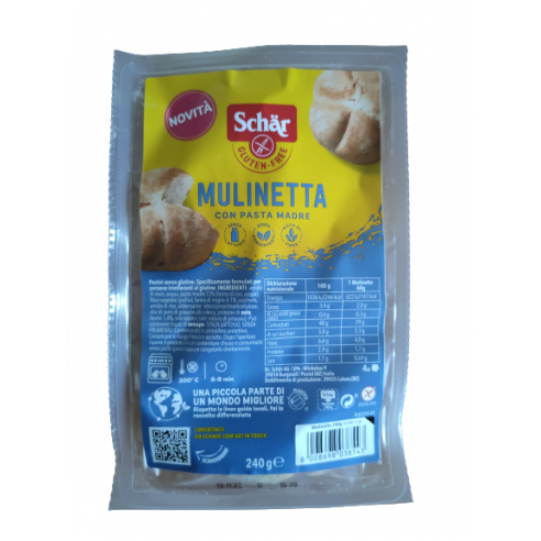 Schar Mulinetta Bread 4x60gr 240gr Gluten Free