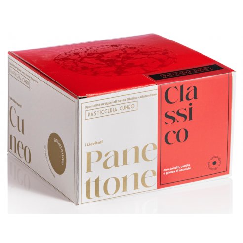 PASTICCERIA CUNEO Klassischer Panettone mit kandierten Früchten und Rosinen 400g