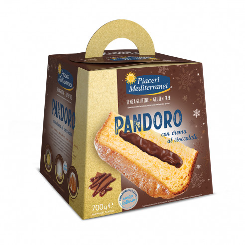 PIACERI MEDITERRANEI Pandoro with Chocolate Cream 700g