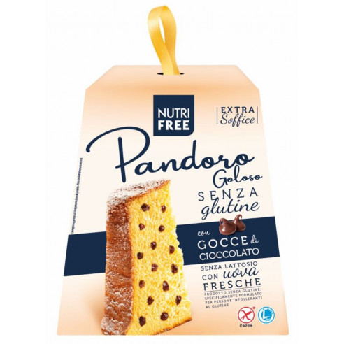 Nutrifree Pandoro Goloso with chocolate chips 600g Gluten Free