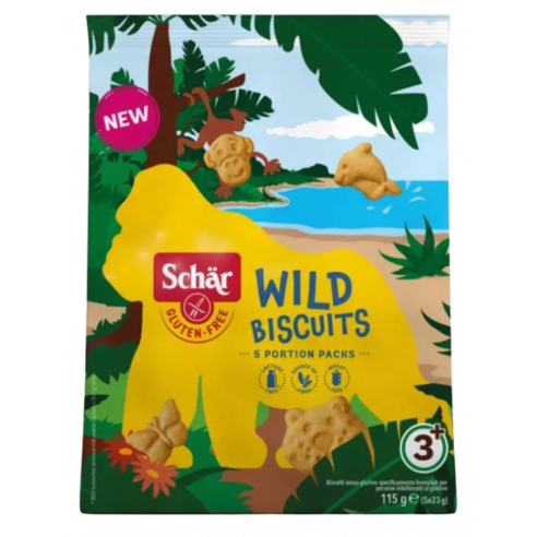 Schar Wild biscuits, 5 portion packs Gluten Free