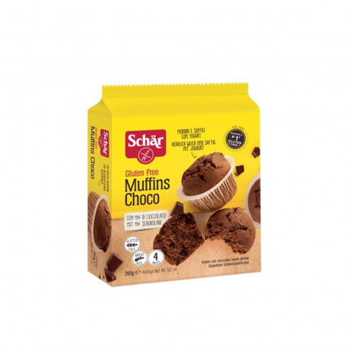 Schar Muffins Choco, 1260g (4x65g) Senza Glutine