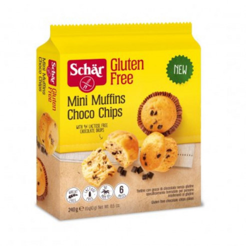 Schar Mini Muffins Choco Chips, 240g (6x40g) Senza Glutine