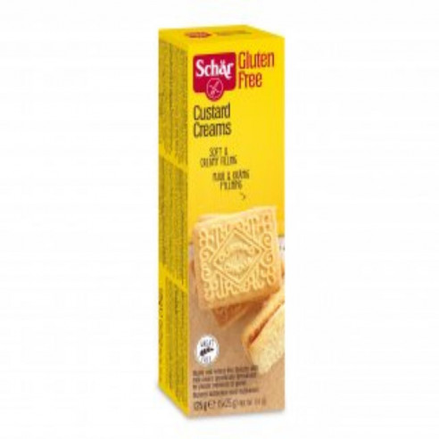 Schar Custard Creams, 125g (5x25g) Senza Glutine