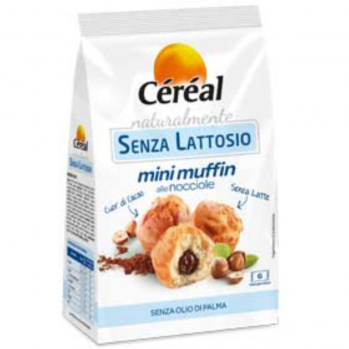 Céréal Mini Muffin alle Nocciole, 180g Senza Glutine