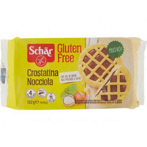 Schar Crostatina Nocciola, 152g (4x38g) Senza Glutine