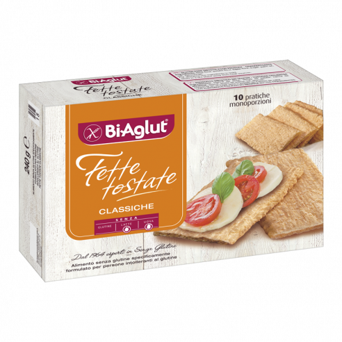 BiAglut Fette Tostate, 240g (10x24g) Senza Glutine