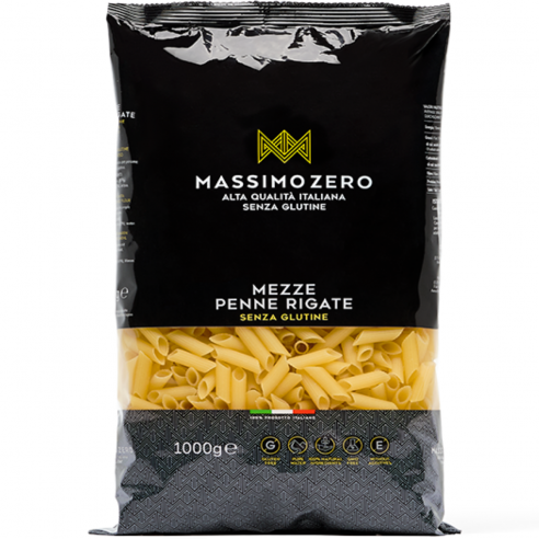 Massimo Zero Mezze Penne Rigate 1kg Senza Glutine
